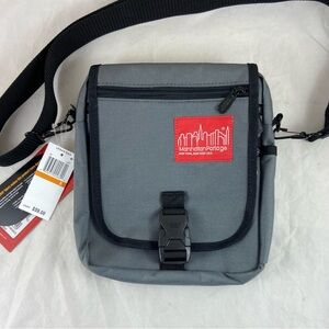 Manhattan Portage Urban Bag Gray Shoulder Crossbody Bag 9” x 10” x 2” NWT